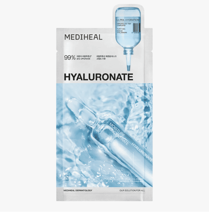 MEDIHEAL Hyaluronate Mask Sheet Hydratation intense maroc
