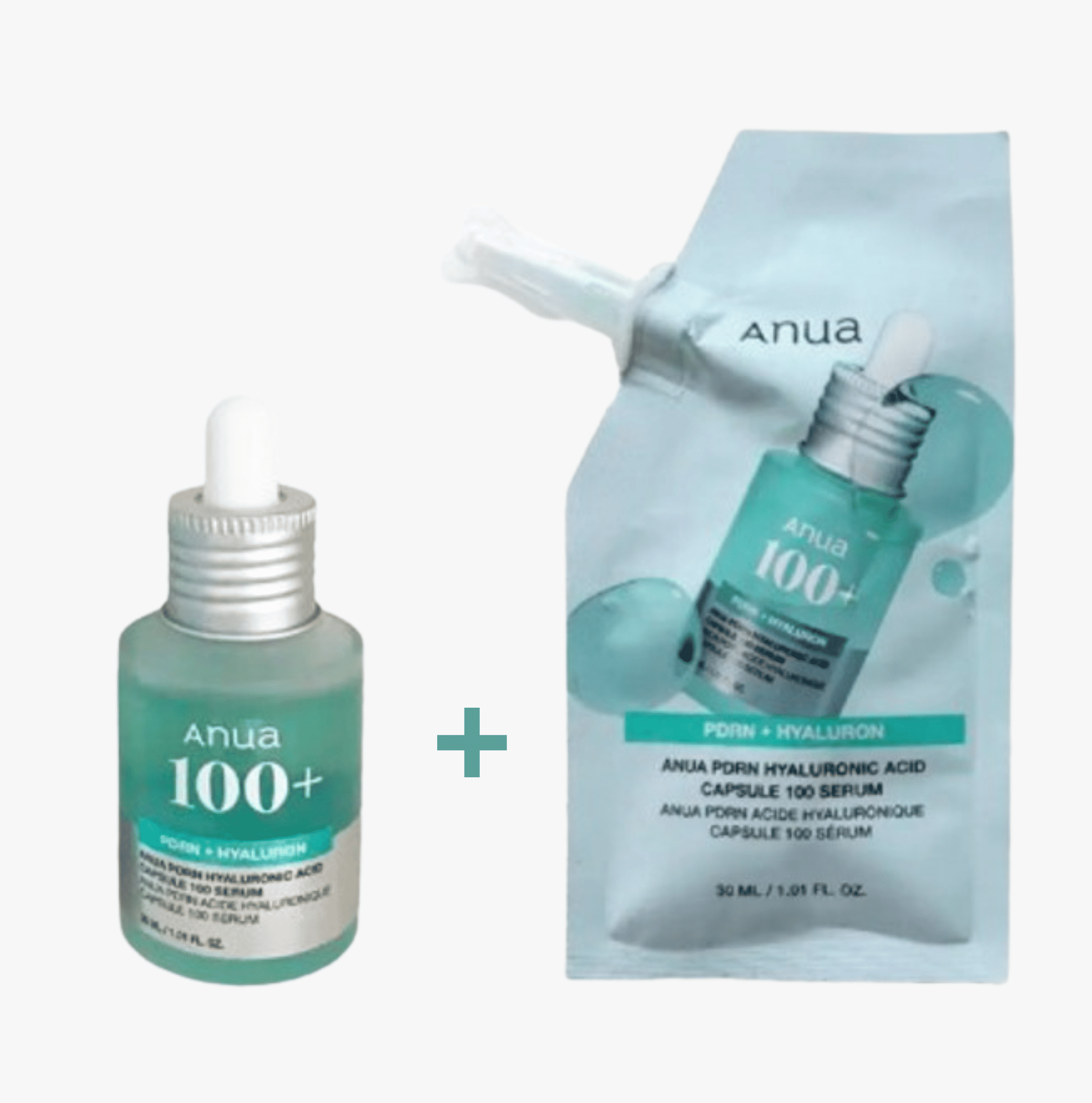 Anua pdrn hyaluronic capsule 100 serum- avec recharge  Maroc 